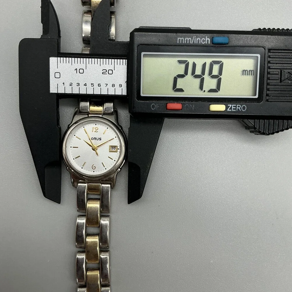 Lorus LR9228 Womens Watch 25mm Silver Dial Two Tone Date New Battery 7.5